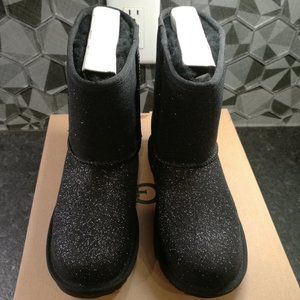 UGG Kids Short Classic II Glitter Black